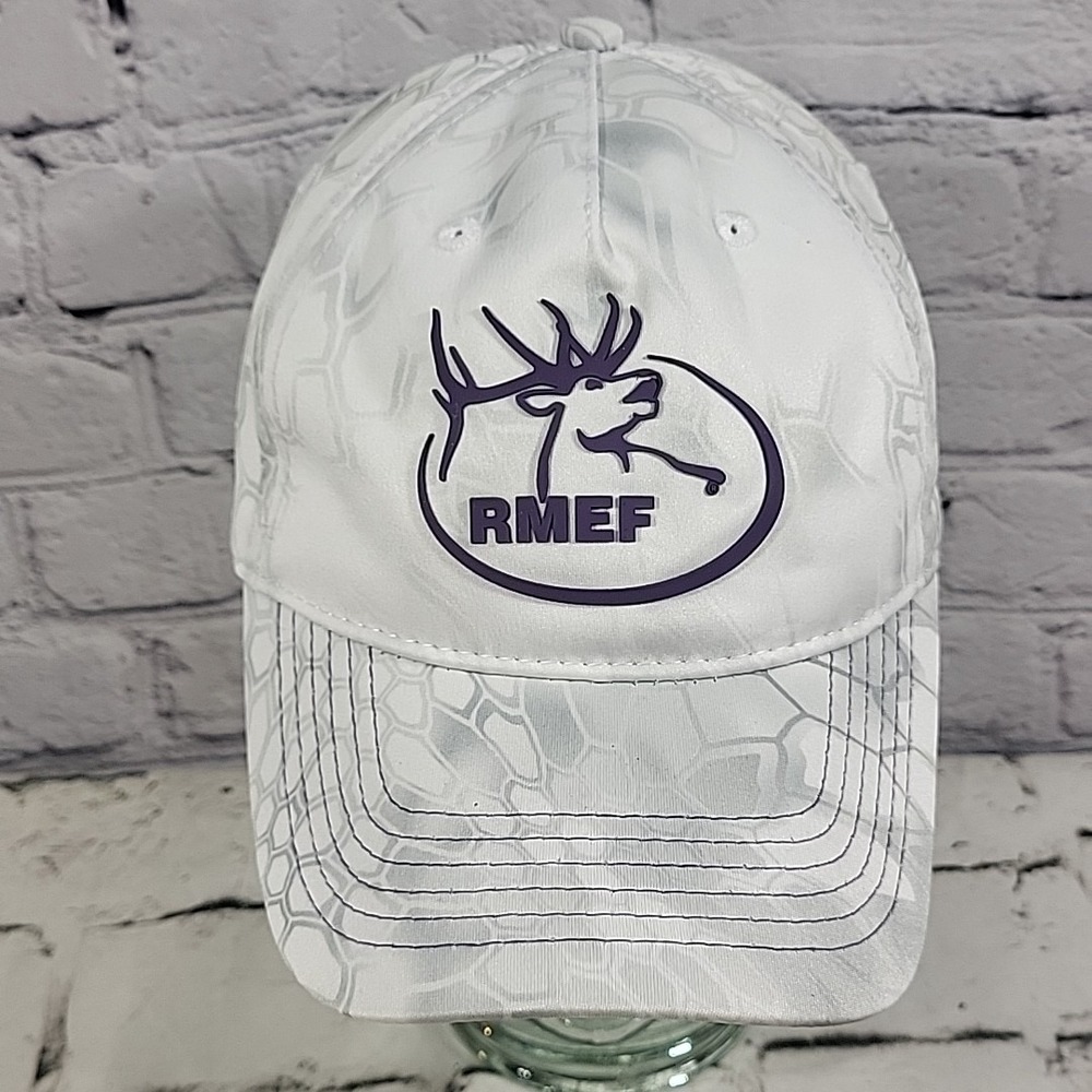 RMEF Kryptek Yeti Ladies Fit Camouflage Cap Gray Rocky Mountain Elk Hunting OSFM